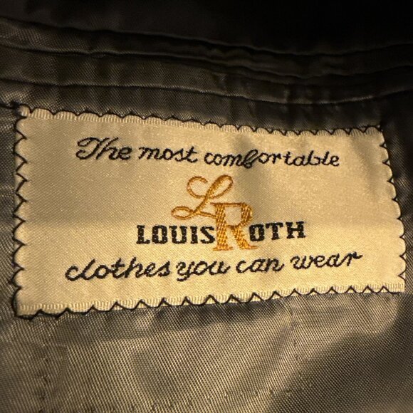 Vintage Louis Roth Sport Coat Brushed Midnight Blue 38R - Picture 3 of 5